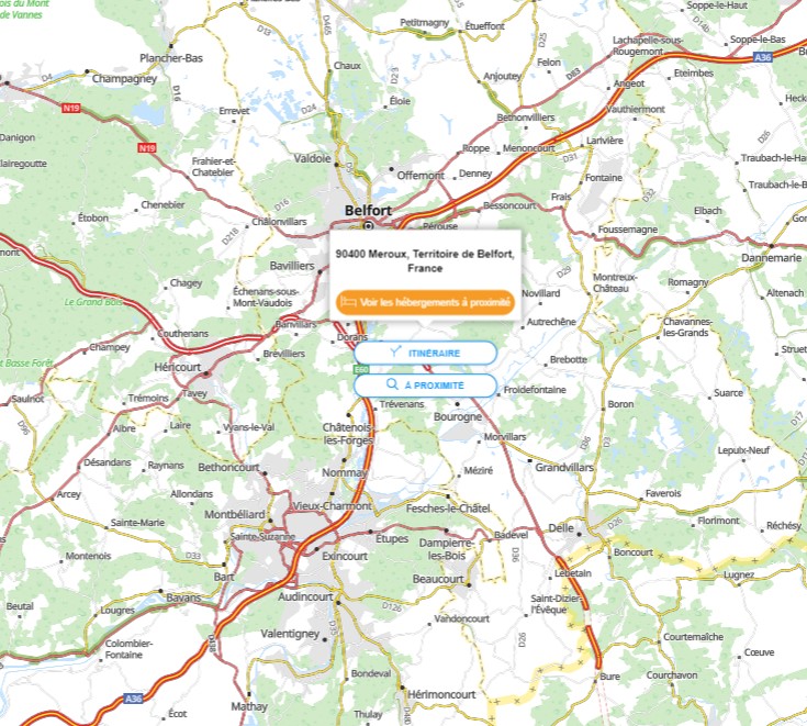 Carte geolocalisation